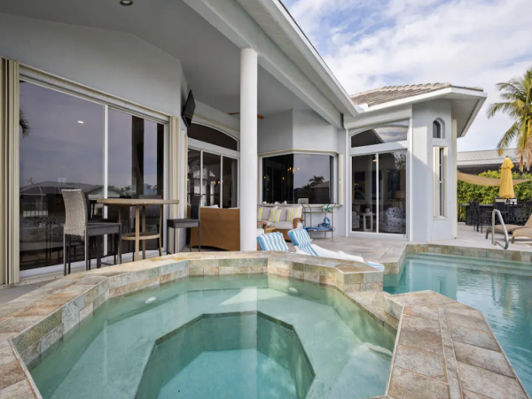 Marco Island Beautiful 3 Bedroom Home with Pool & Canal View